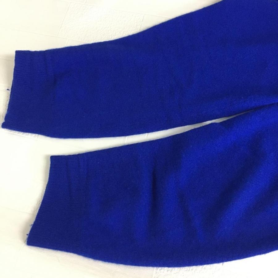 St ANDREWS セントアンドリュース セーター ブルー カシミヤ100