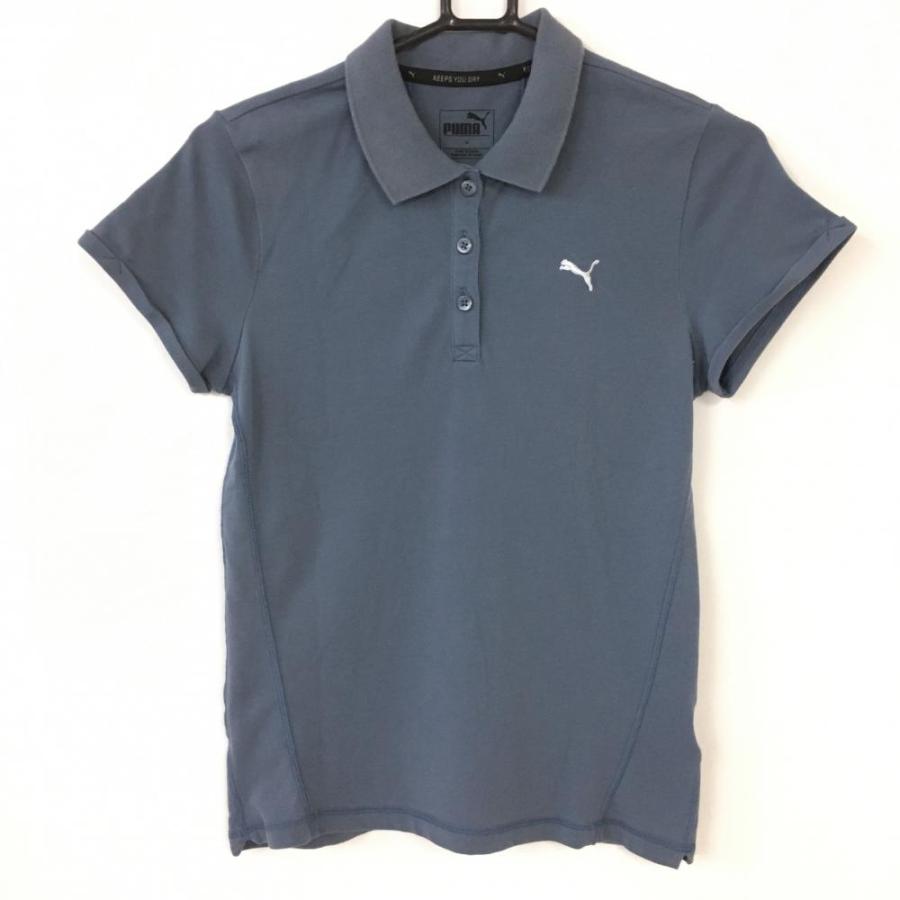 PUMA（プーマ） 半袖ポロシャツ スモーキーネイビー ロゴマーク
