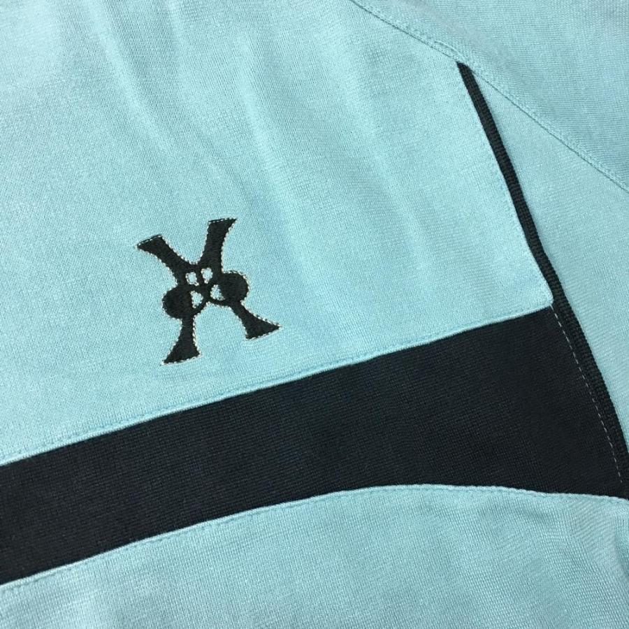 ジャンボ333 長袖ハイネックシャツ ライトブルー×黒 ジャンボ尾崎 日本