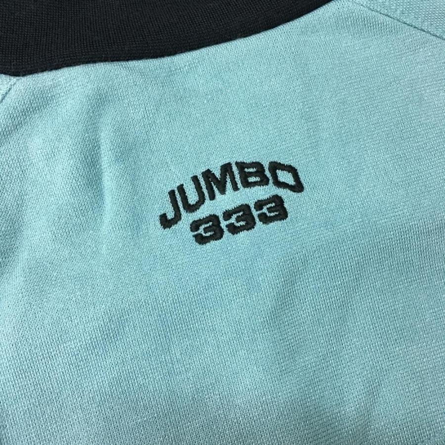 ジャンボ333 長袖ハイネックシャツ ライトブルー×黒 ジャンボ尾崎 日本