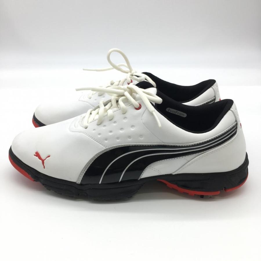 PUMA（プーマ） ゴルフシューズ 白×黒 186487 water proof Amp Sport