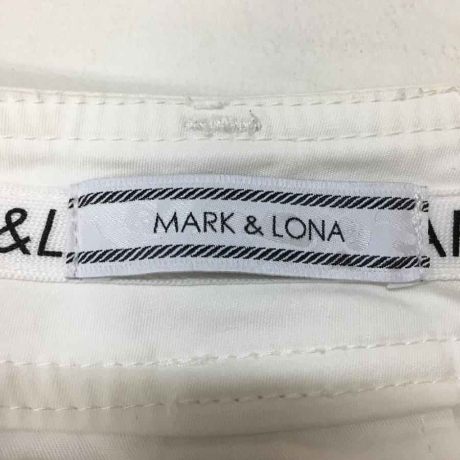 MARK&LONA（マークアンドロナ） スカート 白×ゴールド フロント