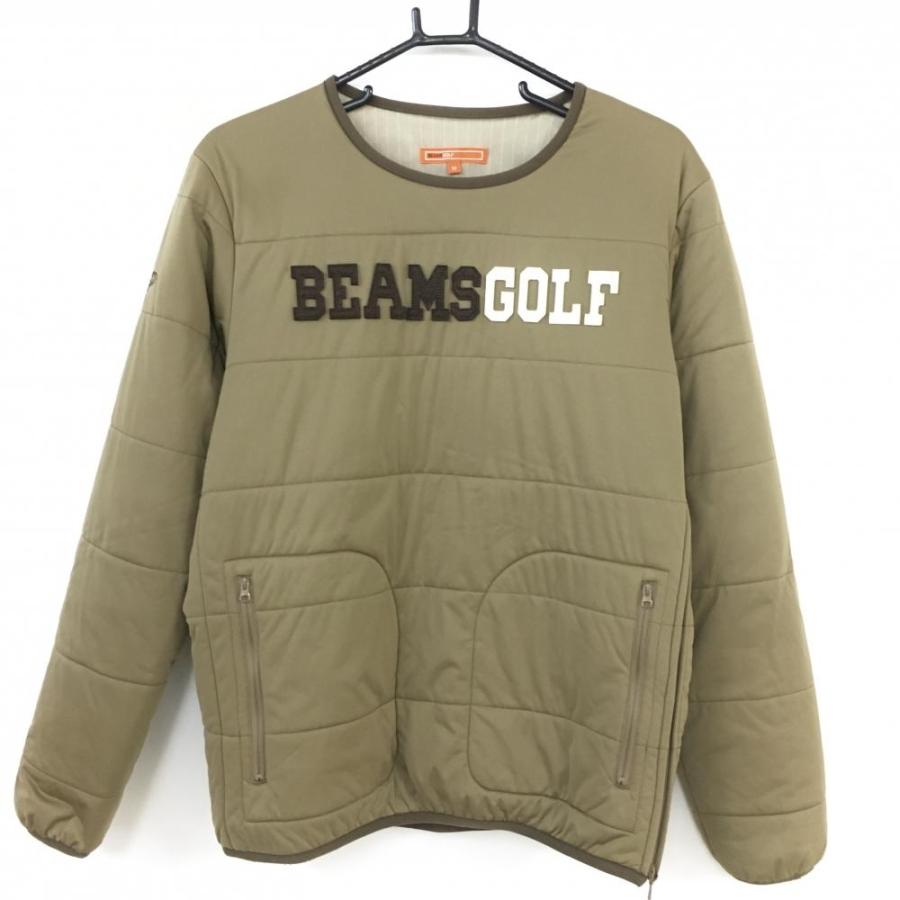 40%OFF価格／BEAMS GOLF ビームスゴルフ 中綿スニードジャケット ライトブラウン ロゴワッペン サイドファスナー メンズ M  ゴルフウェア : 1-240001079048 : レオナード - 通販 - Yahoo!ショッピング