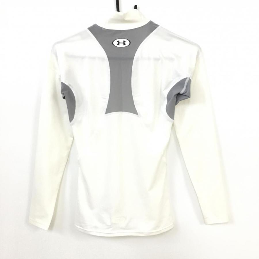 22新作モデル メンズウエア 10 Off価格 超美品 Under Armour アンダーアーマー 長袖ハイネックシャツ 白 グレー インナーウェア ストレッチ メンズ Sm ゴルフウェア Www Threeriversofs Com