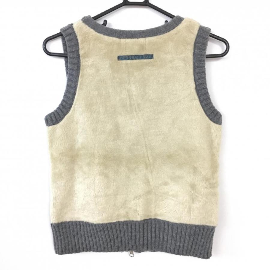 25%OFF価格／(美品)PEARLY GATES パーリーゲイツ ニットベスト グレー