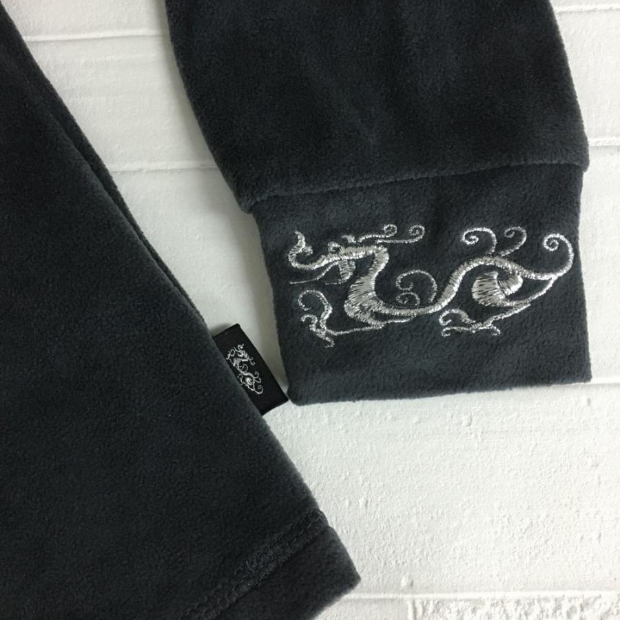 Dance With Dragon - 匿名発送美品　ダンスウィズドラゴン　ハーフジップウェア　ロゴ刺繍　サイズM DANCE WITH DRAGON ダンスウィズドラゴン ハーフジップポロ