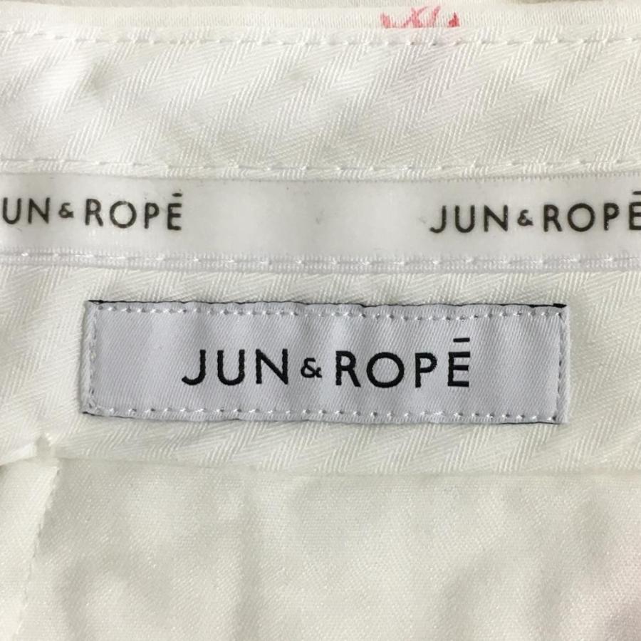 50%OFF価格／JUN＆ROPE ジュンアンドロペ パンツ 白×レッド フラミンゴ