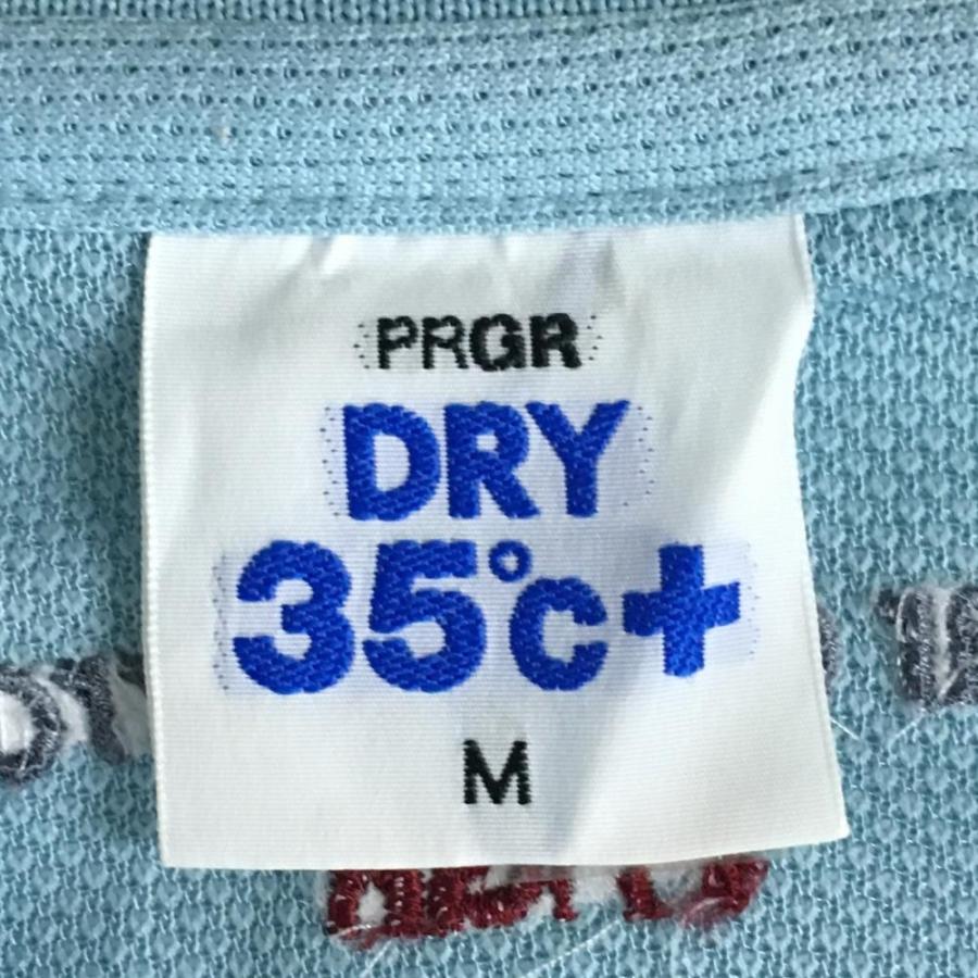 50%OFF価格／(美品)PRGR プロギア DRY 35℃+ 半袖ポロシャツ ライト