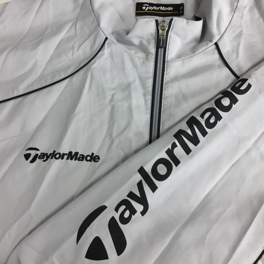 TaylorMade テーラーメイド ジャケットブルゾン ライトグレー×黒 裏