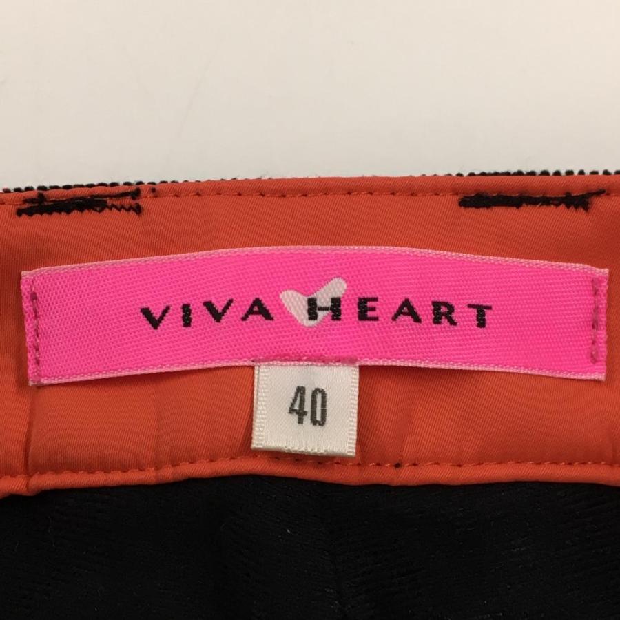 VIVA HEART（ビバハート） コーデュロイスカート 黒×ピンクレッド