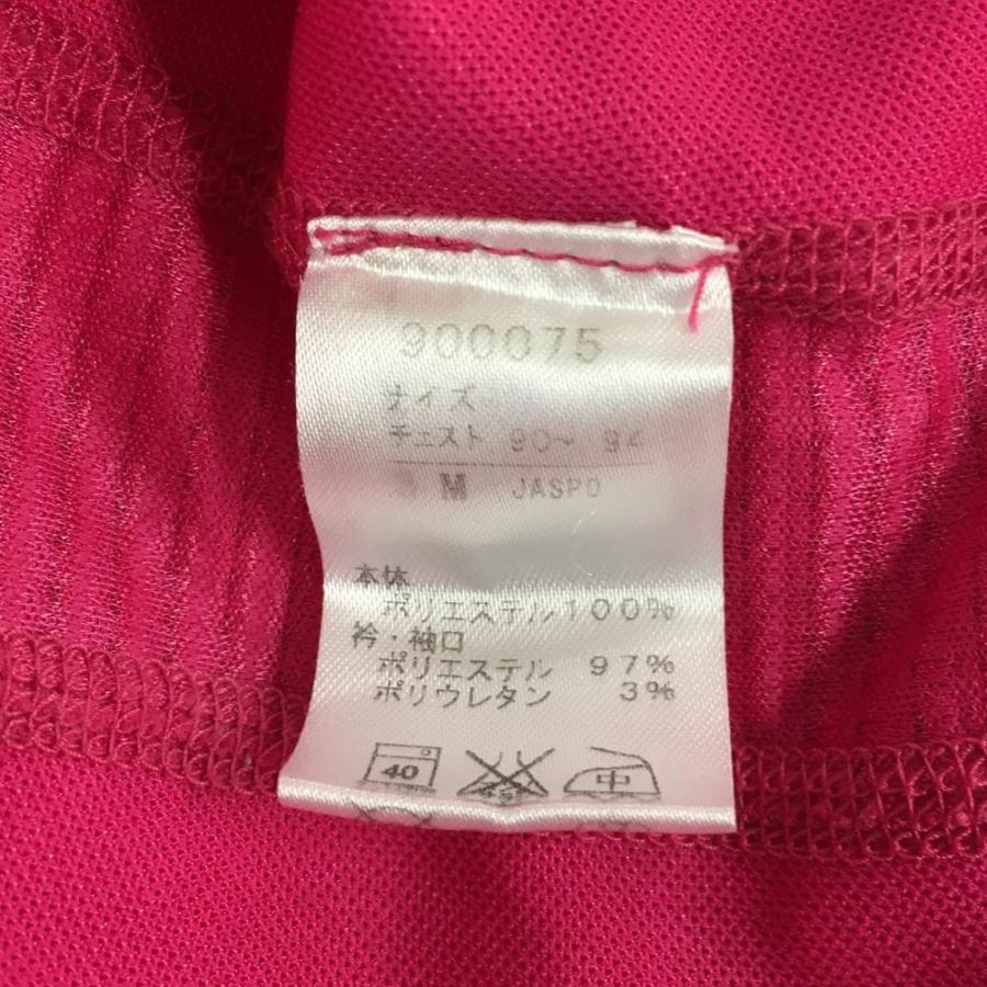 PUMA（プーマ） 半袖ポロシャツ ピンク×黒 脇・袖下メッシュ メンズ M