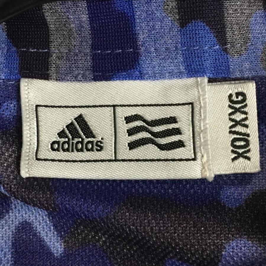 40%OFF価格／adidas アディダス 半袖ポロシャツ ライトブルー×グレー