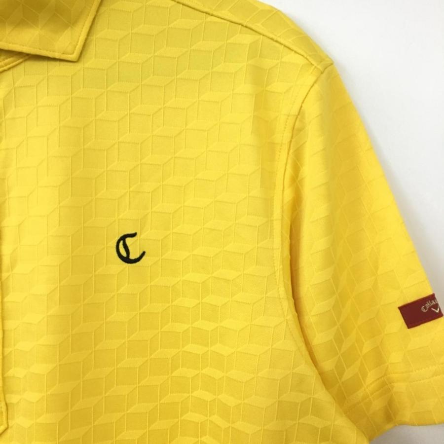 30%OFF価格／(超美品)Callaway キャロウェイ 半袖ポロシャツ イエロー