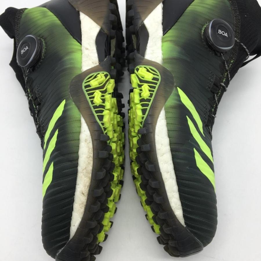 40%OFF価格／(美品)adidas アディダス ゴルフシューズ 黒×ライト