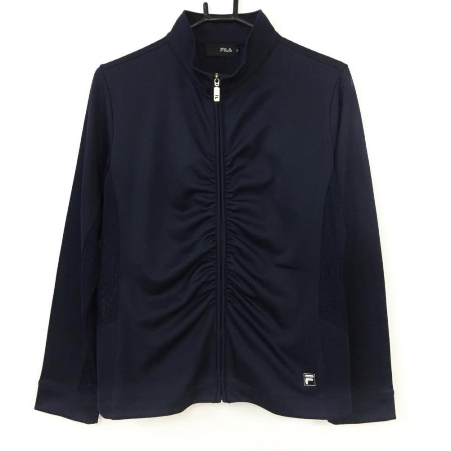 最も信頼できる 30 Off価格 Fila Golf フィラ ジャケットブルゾン ネイビー サイド 袖下メッシュ ギャザー シンプル レディース L ゴルフウェア Originaljustturkey Com