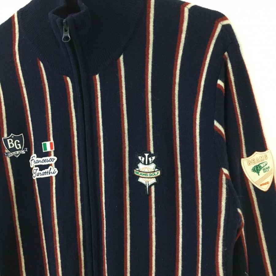 ビームスゴルフ　ニットブルゾン 15%OFF価格／BEAMS GOLF ビームスゴルフ ニットブルゾン ネイビー