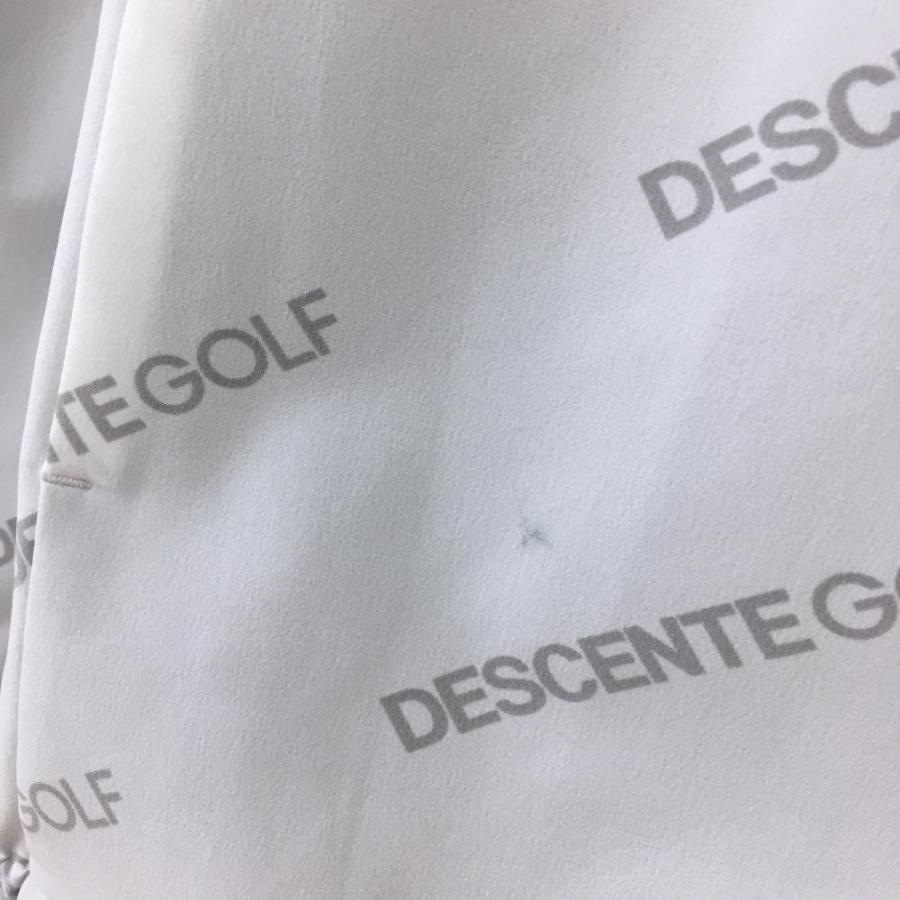 DESCENTE デサント ジャケット 白×グレー ロゴ総柄 中田英寿 裏