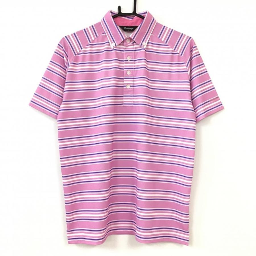 50%OFF価格／(美品)Freimage フリメージュ 半袖ポロシャツ ピンク