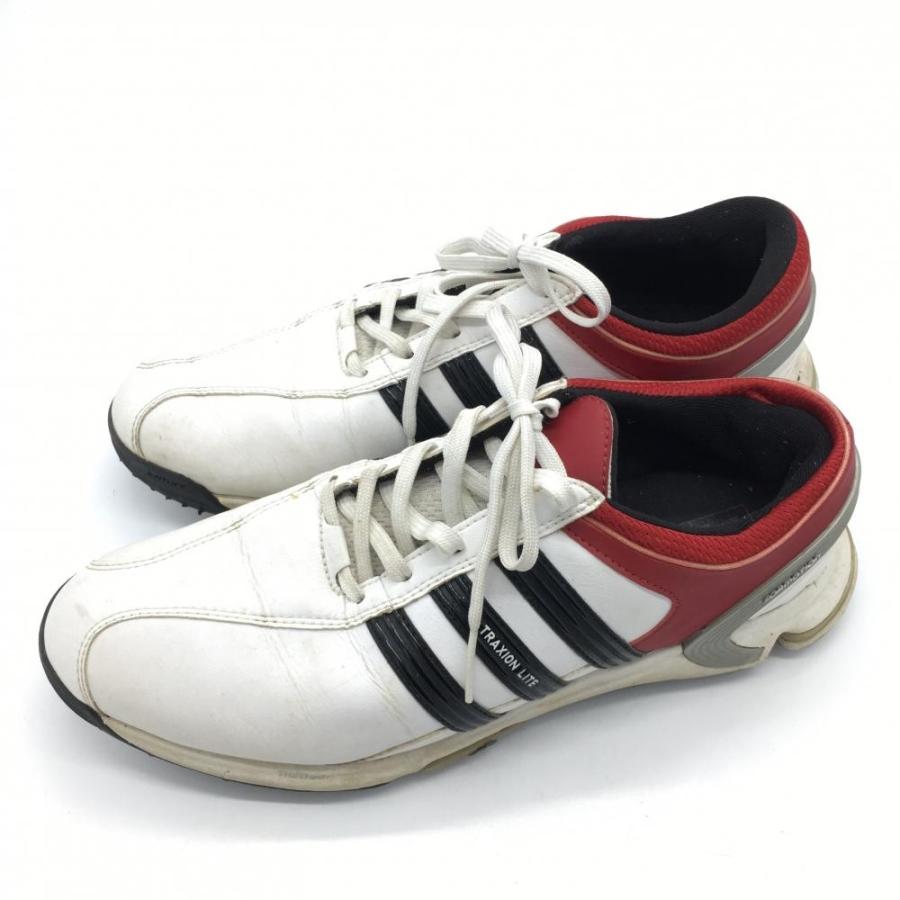 30%OFF価格／adidas アディダス ゴルフシューズ 白×レッド EVG791003