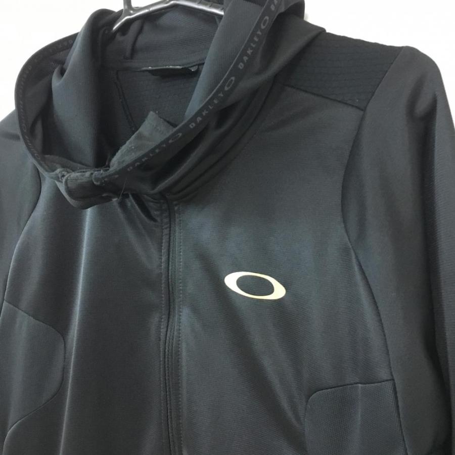 50%OFF価格／Oakley オークリー ジップパーカー 黒×ゴールド