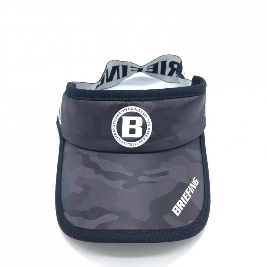 BRIEFING ブリーフィング サンバイザー ネイビー×白 カモフラ 迷彩