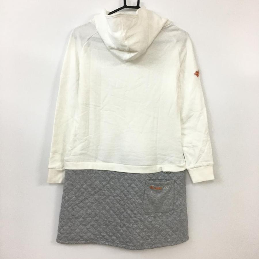 60%OFF価格／BEAMS GOLF ビームスゴルフ パーカーワンピース 白×グレー