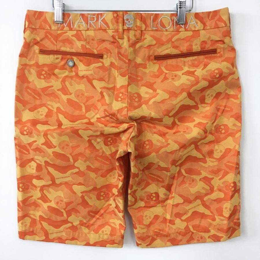 美品　マーク＆ロナ　ハーフパンツ　スカル柄　カモフラ　ロゴ刺繍　L 30%OFF価格／(超美品)MARK＆LONA マークアンドロナ ハーフパンツ
