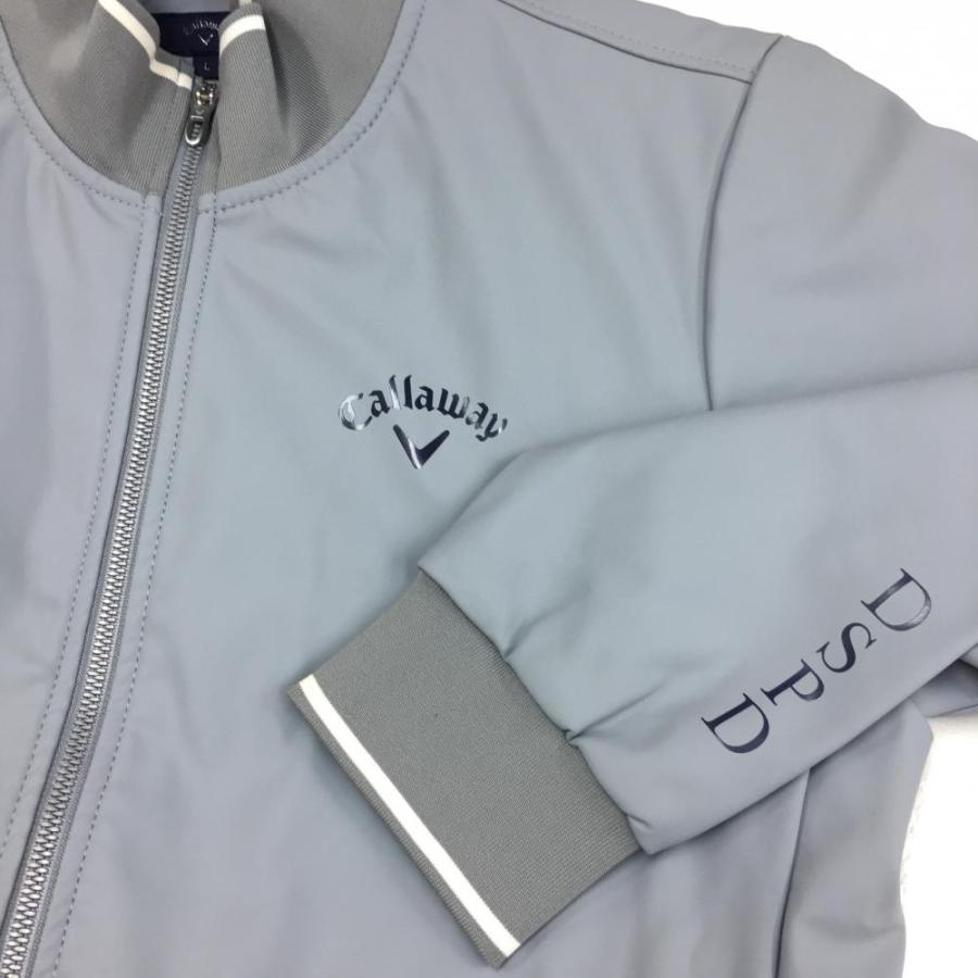 美品⭐️Callaway グレー ジャケット LL Callaway（キャロウェイ） ジャケットブルゾン グレー×ネイビー 裏起毛