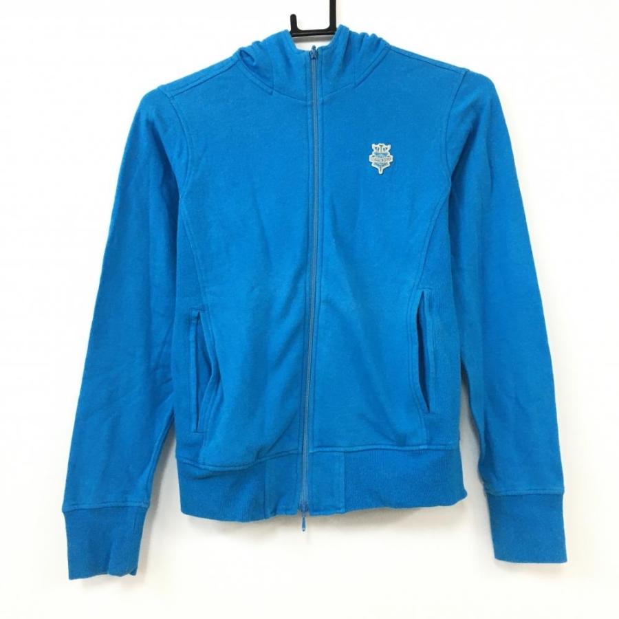 Off価格 Beams Golf ビームスゴルフ ジップパーカー ライトブルー スウェット ダブルジップ コットン90 レディース M ゴルフウェア 保存版
