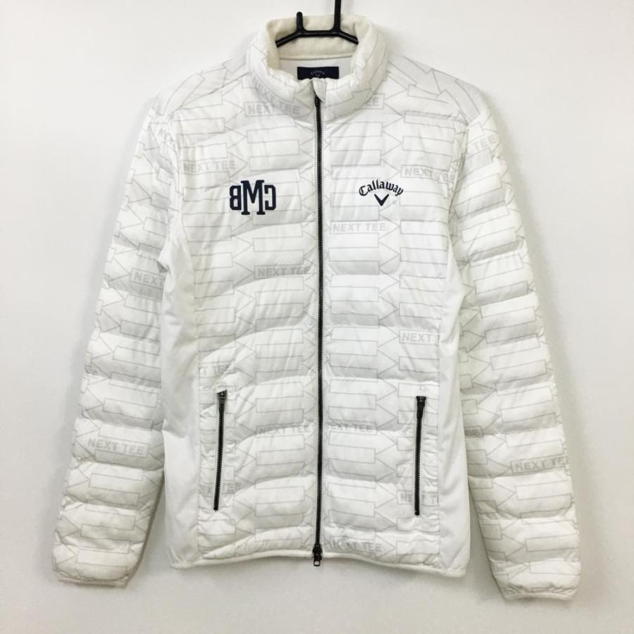 40%OFF価格／Callaway キャロウェイ 中綿ジャケット 白×グレー 矢印柄