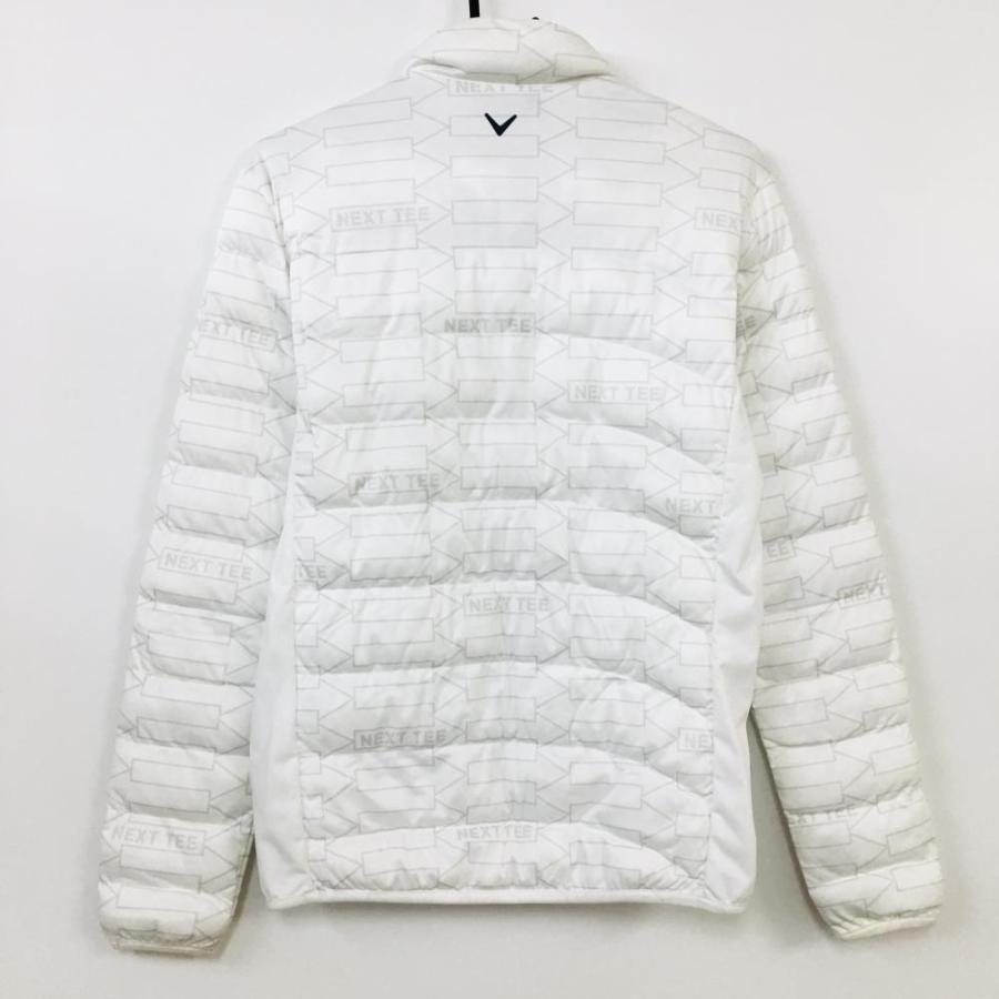 40%OFF価格／Callaway キャロウェイ 中綿ジャケット 白×グレー 矢印柄