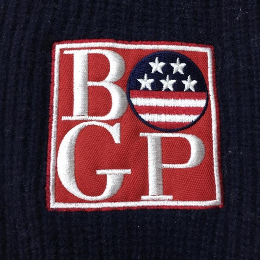 40%OFF価格／BEAMS GOLF ビームスゴルフ ニットブルゾン ネイビー×白