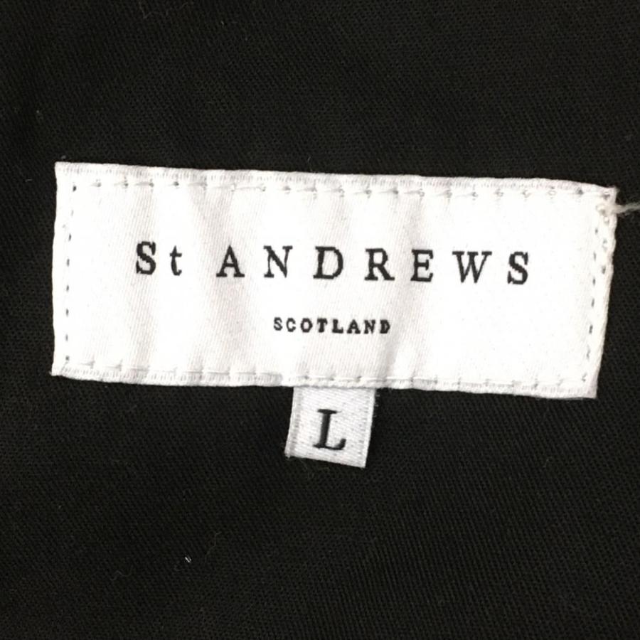 30%OFF価格／St ANDREWS セントアンドリュース パンツ 黒×グレー 総柄
