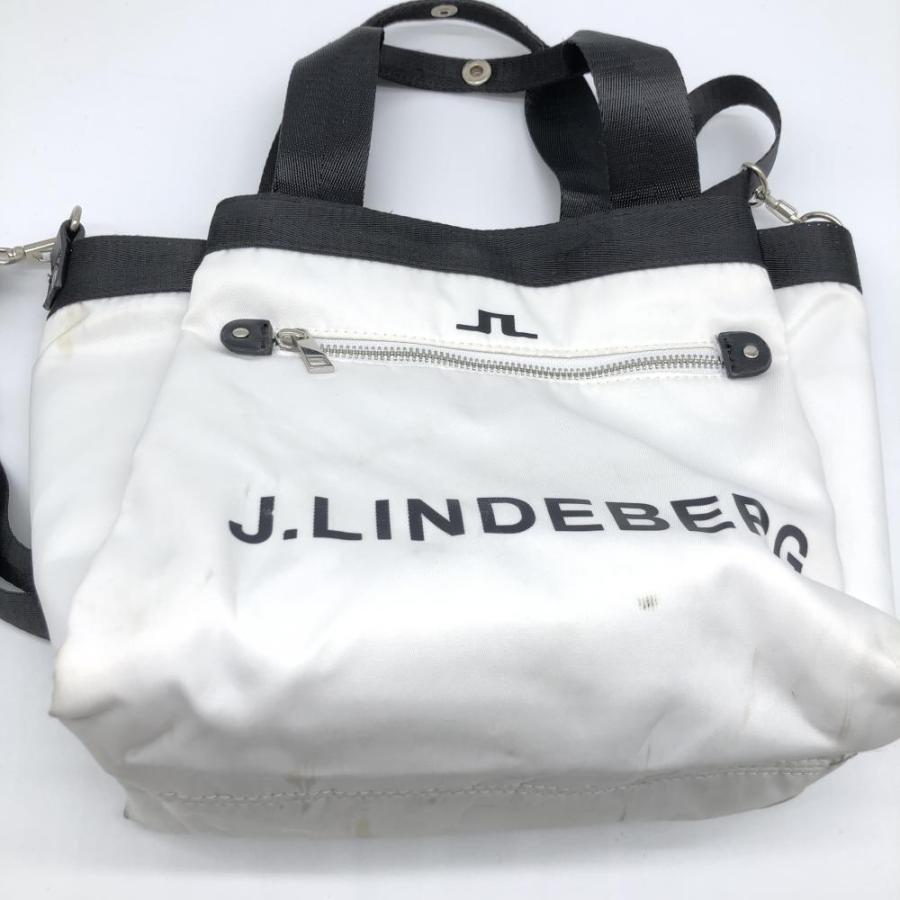J.LINDEBERG ジェイリンドバーグ 2WAYカートバッグ 白×黒 内外 J.LINDEBERG ジェイリンドバーグ 2WAYカートバッグ 白×黒 内外