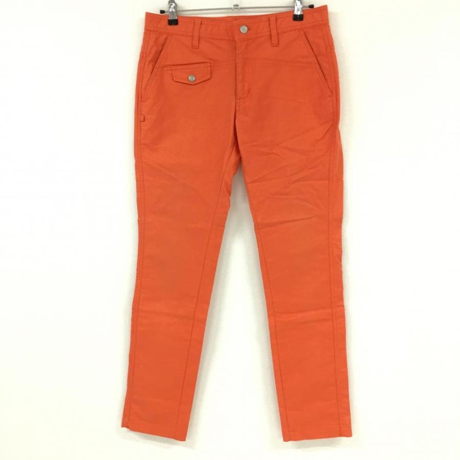 オレンジ系 Jack Bunny ジャックバニー パンツ 美品】ジャックバニー ストレッチパンツ オレンジ×白 メンズ 5(L