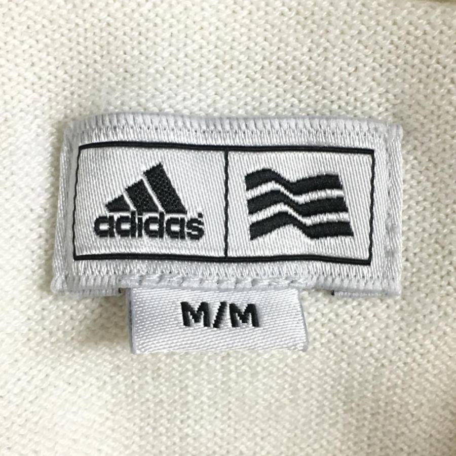 15%OFF価格／adidas アディダス タートルネックセーター 白×黒 ウール