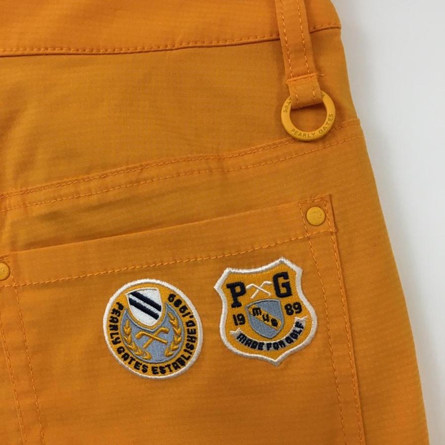 PEARLY GATES パーリーゲイツ ショートパンツ オレンジ×白 30周年 裏地