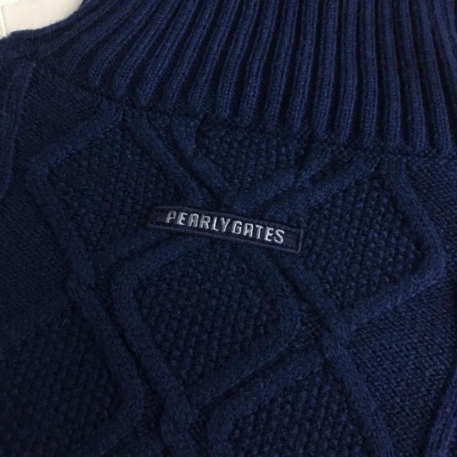 20%OFF価格／(美品)PEARLY GATES パーリーゲイツ ハイネックセーター
