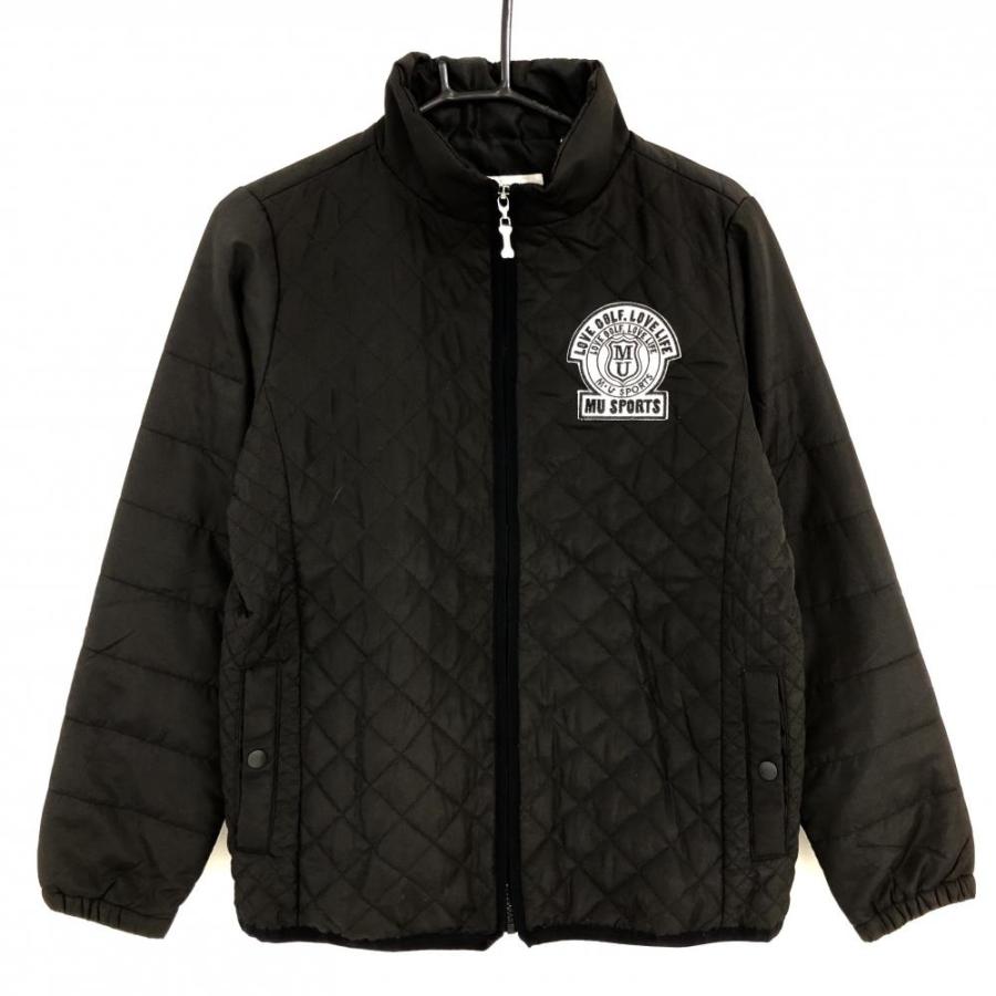 Ｍ・Ｕ　SPORTS アウター44 M・U SPORTS MUスポーツ 中綿ジャケット 黒 キルティング ビッグ