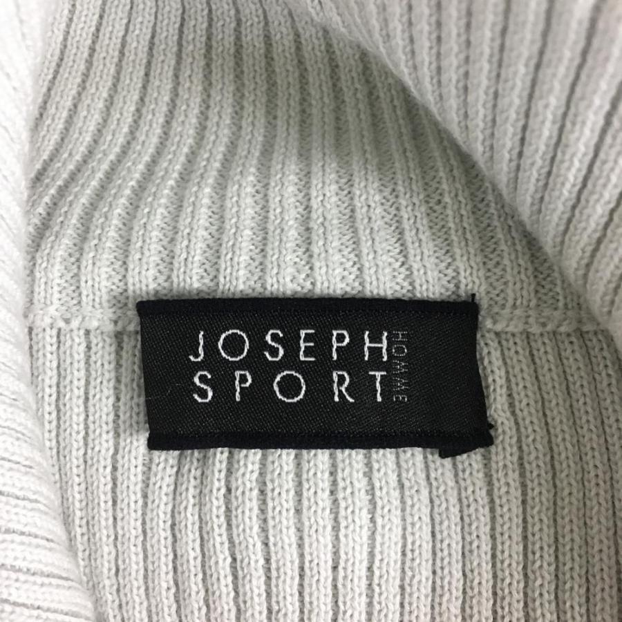 ジョセフスポーツ ニットベスト ライトグレー ハーフジップ 一部  