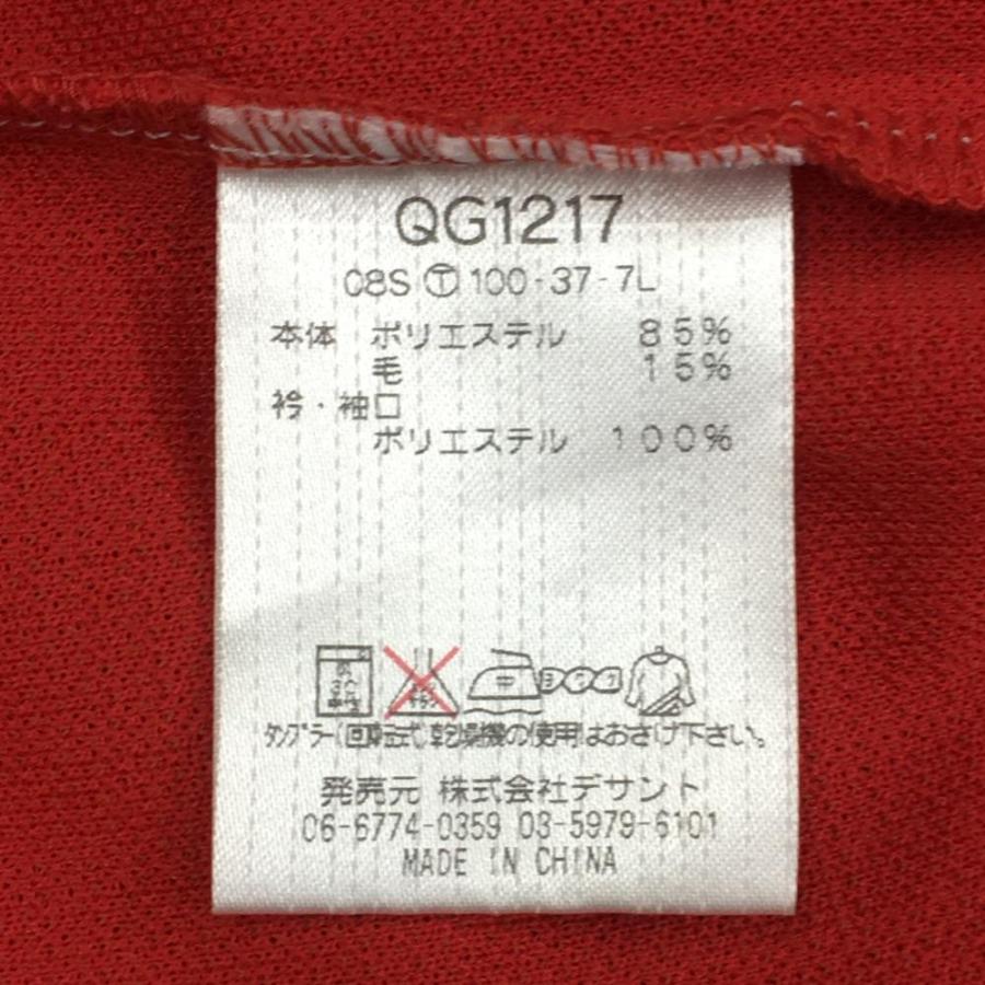 ルコック 長袖ハイネックシャ レッド×黒 ストライプ織り生地  メンズ M ゴルフウェア le coq sportif／45%OFF価格｜reonard｜04