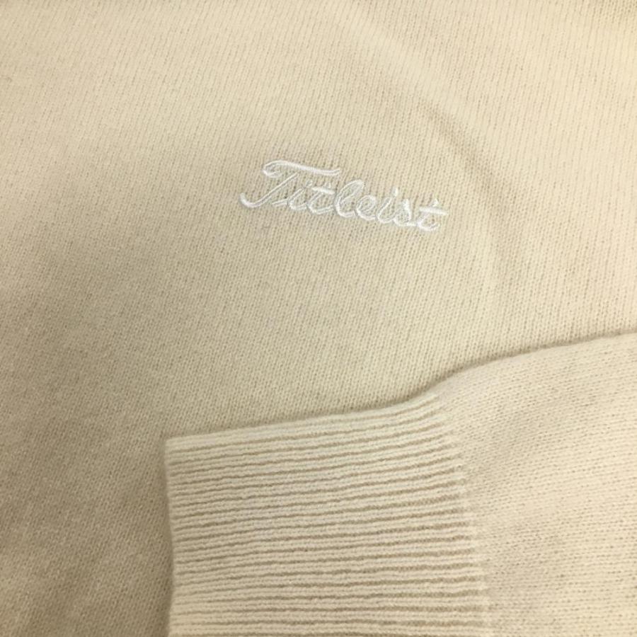Titleist（タイトリスト） 長袖ニットセーター アイボリー カシミヤ100