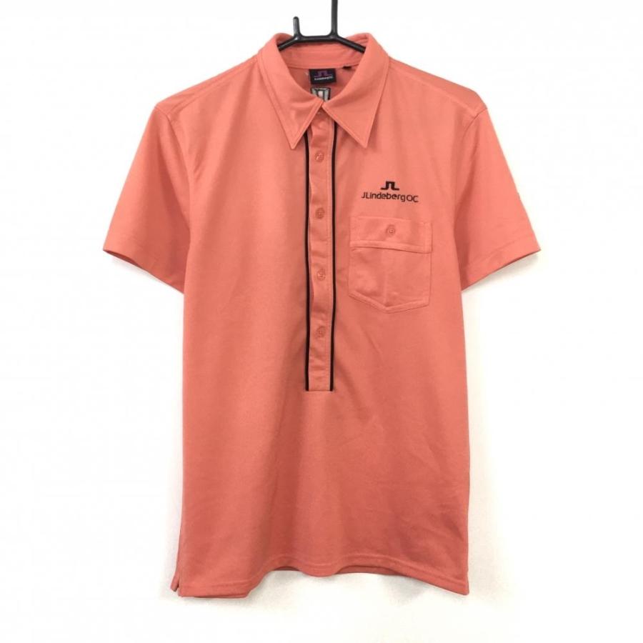 40 Off価格 超美品 J Lindeberg ジェイリンドバーグ 半袖ポロシャツ サーモンピンク 黒 ロゴ刺しゅう 胸ポケット メンズ M ゴルフウェア 1 レオナード 通販 Yahoo ショッピング