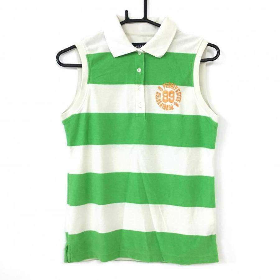 PEARLY GATES/パーリーゲイツ】ノースリーブ ポロシャツ グリーン