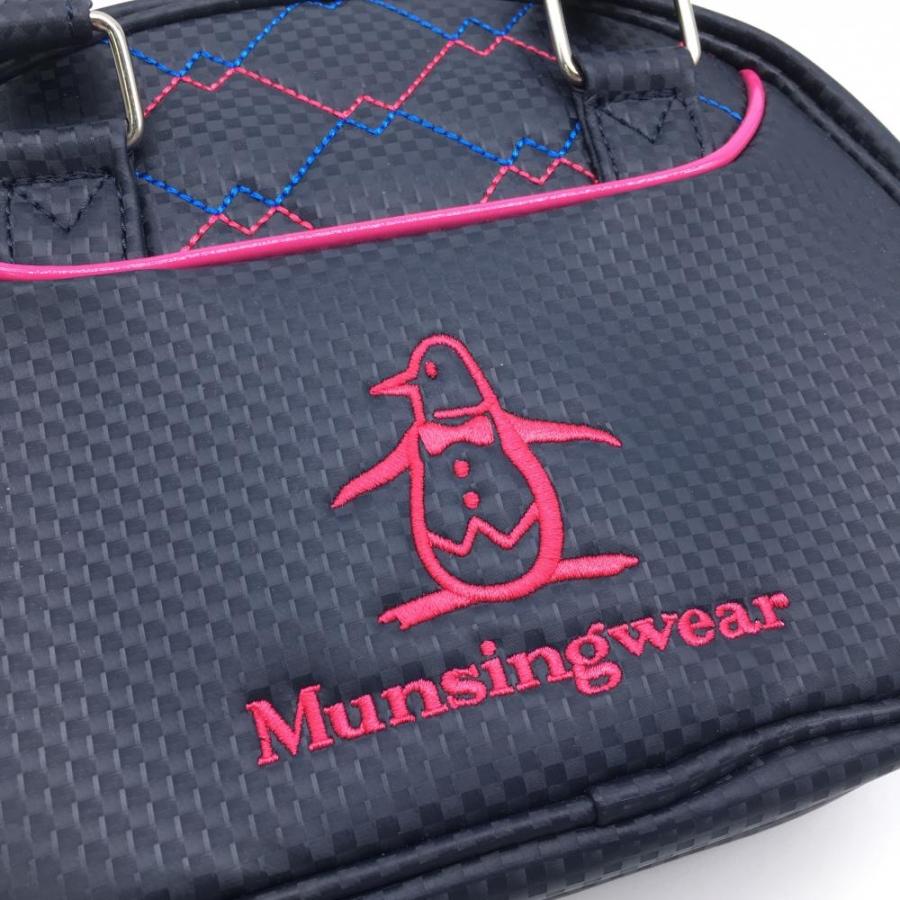 Munsingwear マンシングウェア カートバッグ ネイビー×ピンク Munsingwear マンシングウェア カートバッグ ネイビー×ピンク