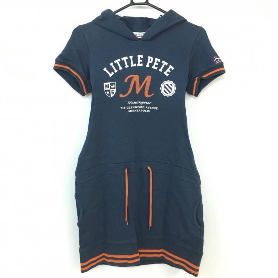 Munsingwear マンシングウェア パーカーワンピース ネイビー