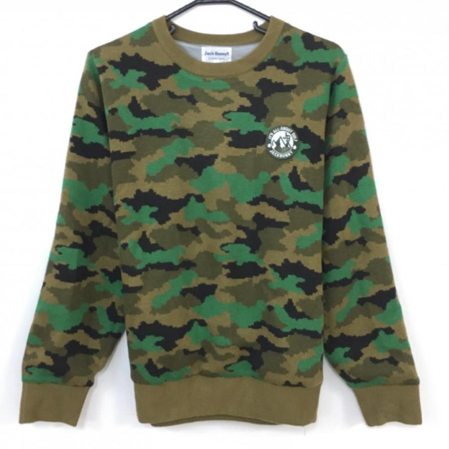 Jack Bunny! カモフラージュセーター サイズ2 30%OFF価格／(美品)Jack Bunny ジャックバニー 長袖ニットセーター
