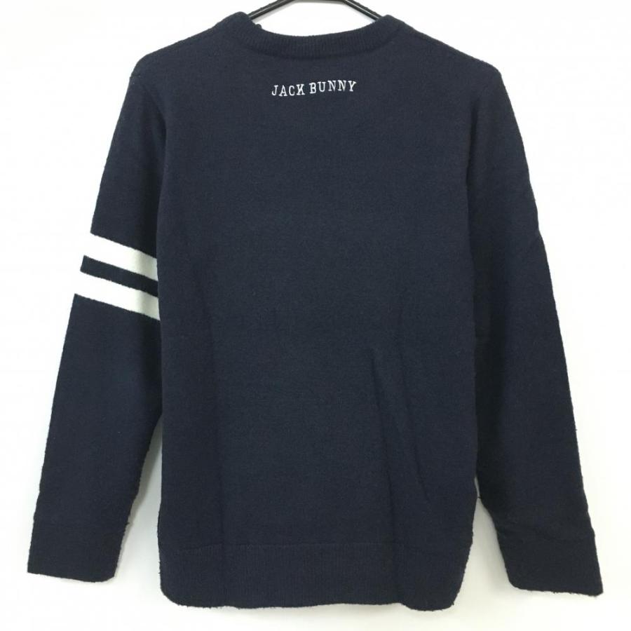 Jack Bunny! ジップアップセーター M ネイビー 20%OFF価格／Jack Bunny ジャックバニー 長袖ニットセーター ネイビー
