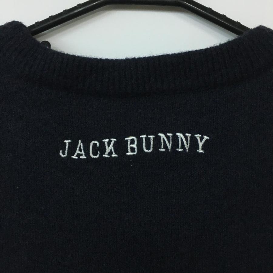 20%OFF価格／Jack Bunny ジャックバニー 長袖ニットセーター ネイビー