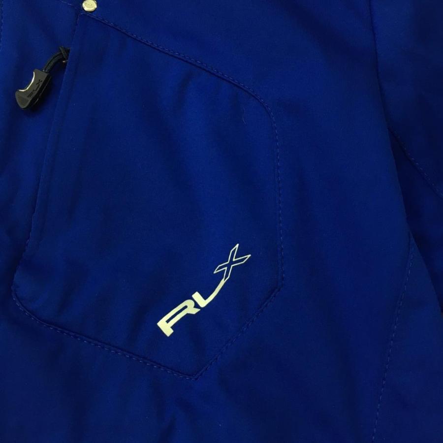 ラルフローレン ジップブルゾン ブルー×シルバー ダブルジップ